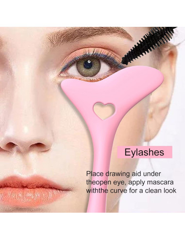 Plantilla de Delineador Jowxsx de Silicona para Ojos Rosa