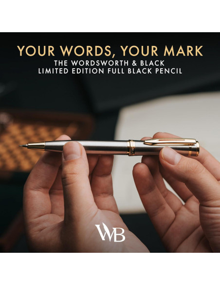 Lápiz Mecánico Wordsworth y Black Oro 0.7mm - Lujo