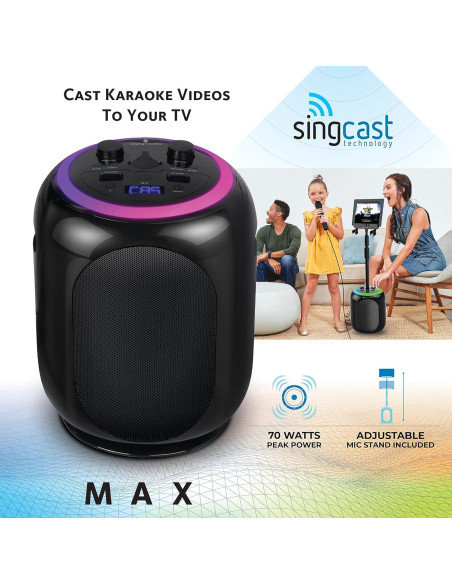 Máquina de Karaoke Singing Machine SMC2035 35W Bluetooth