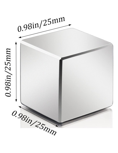 Imán de Neodimio MIKEDE 25x25x25mm Super Fuerte