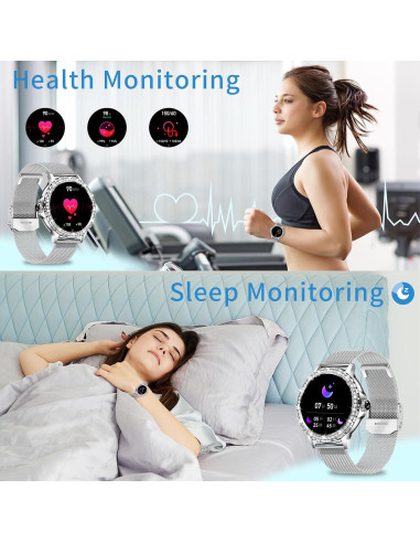 Reloj Inteligente Fitoncloud F19 para Mujeres 1.3" HD Salud