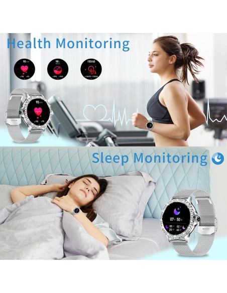 Reloj Inteligente Fitoncloud F19 para Mujeres 1.3" HD Salud