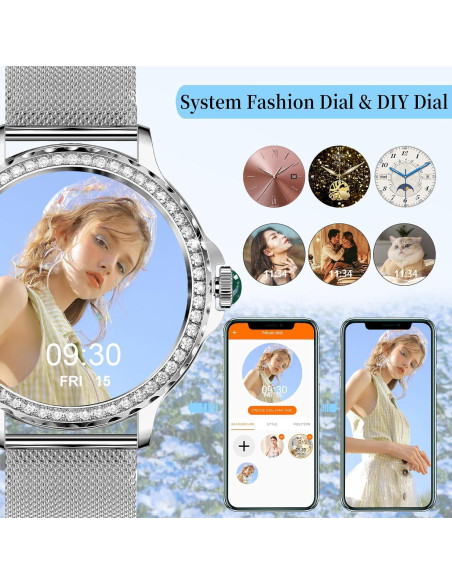Reloj Inteligente Fitoncloud F19 para Mujeres 1.3" HD Salud