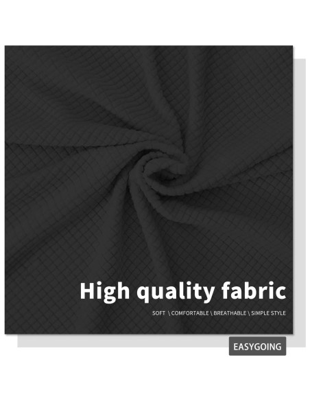 Funda de Cabecera Easy-Going Reina Gris Oscuro Elástica