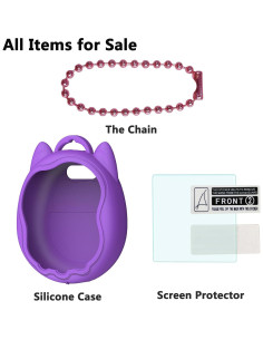 Funda de Silicona XEGIMOR para Tamagotchi Uni Púrpura 2