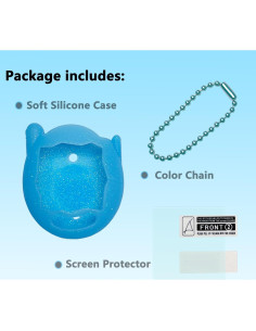 Funda Silicona JCHPINE y Protector Pantalla Tamagotchi 2