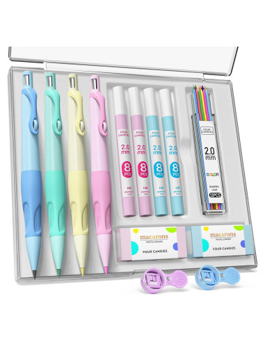 Lápiz Mecánico Four Candies 2.0MM Ergonomía y Recargas