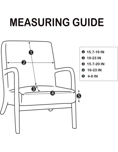 Funda de Silla Deisy Dee Moderna 1.6 oz Algodón Antideslizante