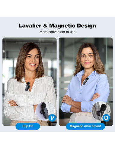 Micrófono Lavalier Inalámbrico Buysent K1 Mini con Cancelación de Ruido