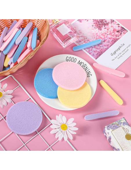 Esponjas Faciales Comprimidas Gerrii 960 Pcs PVA 8.4 cm