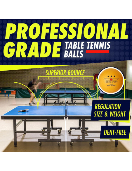 Conjunto de Ping Pong NIBIRU SPORT 4 Palas y Red Retráctil