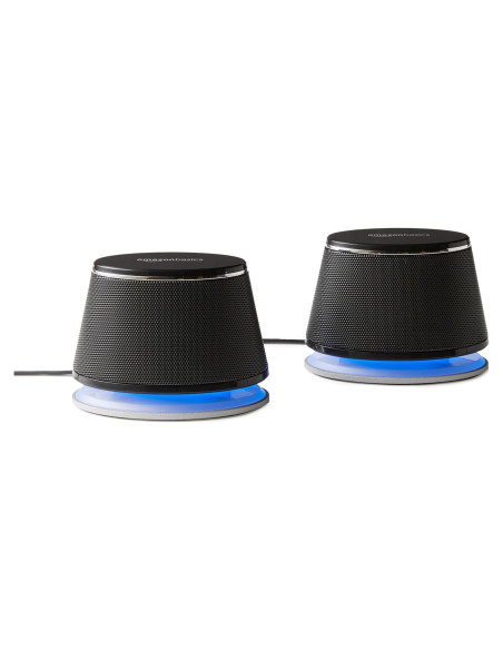 Altavoces Estéreo 2.0 Amazon Basics para PC USB Negro