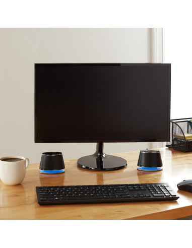 Altavoces Estéreo 2.0 Amazon Basics para PC USB Negro