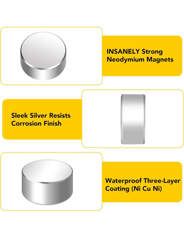 Imán de Neodimio DIYMAG 40x20mm 2 Piezas Alta Potencia