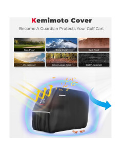 Cubierta para Carro de Golf KEMIMOTO 2-4 Pasajeros Impermeable 2