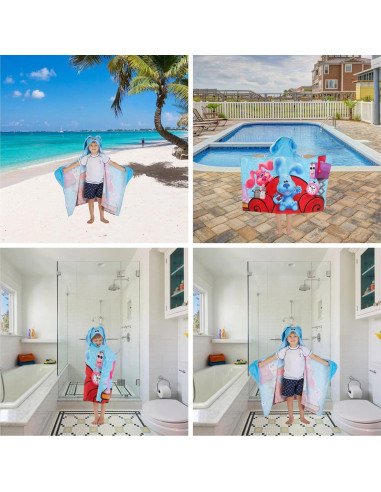 Toalla con Capucha de Algodón Terry Franco Kids 61x127 cm