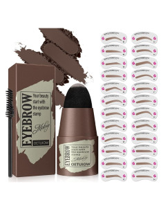 Kit de Plantillas para Cejas OETUIOW - 24 Reutilizables Impermeables