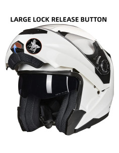 Casco de Moto ILM DP998 Modular Doble Visor Ventilado Mediano 2