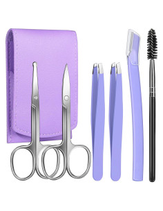 Kit de Cuidado de Cejas FANDAMEI - 6 Piezas, Acero Inoxidable