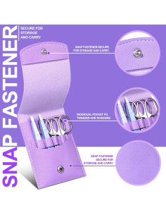 Kit de Cuidado de Cejas FANDAMEI - 6 Piezas, Acero Inoxidable 2