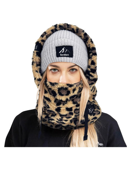 Balaclava Senllen Unisex de Forro Polar a Prueba de Viento