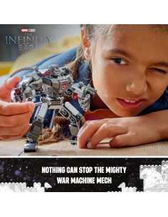 LEGO Marvel Mech War Machine 76277 con 3 Lanzadores 2