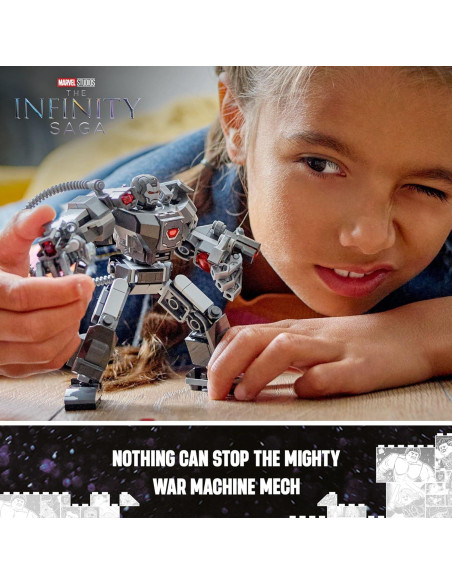 LEGO Marvel Mech War Machine 76277 con 3 Lanzadores