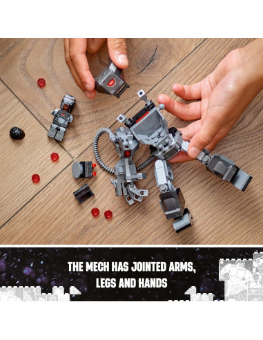 LEGO Marvel Mech War Machine 76277 con 3 Lanzadores