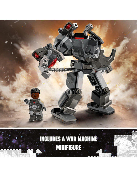LEGO Marvel Mech War Machine 76277 con 3 Lanzadores