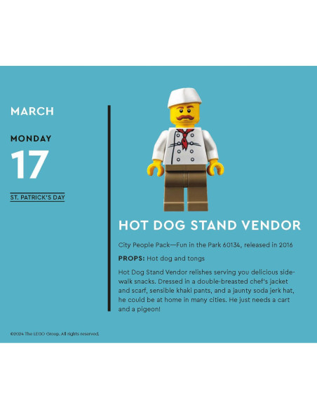 LEGO Fun Every Day 2025 Daily Calendar