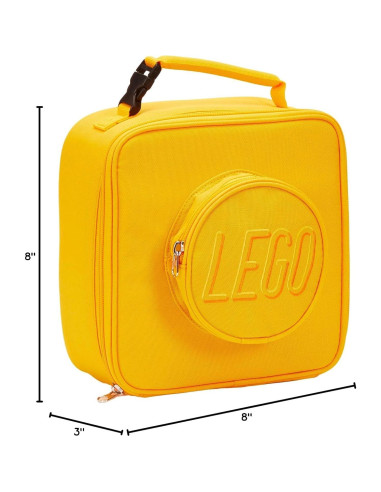 Bolsa de Almuerzo LEGO Naranja Llama Aislada 5L