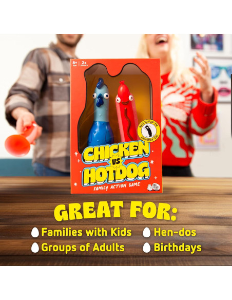 Juego de Fiesta Big Potato Pollo vs Hotdog 2024 - 2-10 Jugadores