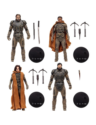 Figuras Dune McFarlane 4pk Gurney Paul Chani Stilgar 17,78 cm