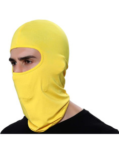 Paquete de 3 Pasamontañas Unisex Amarillo para Aire Libre 2