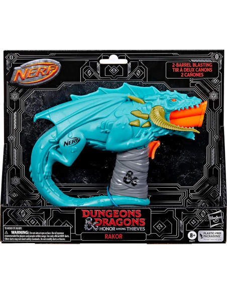 Blaster Nerf Dungeons & Dragons Rakor con 4 dardos Elite