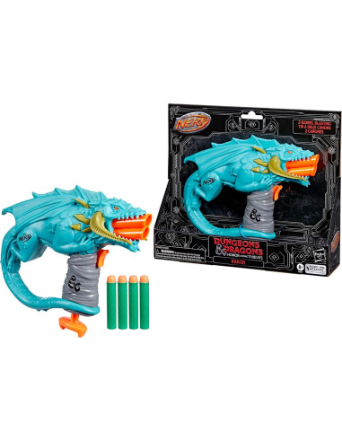 Blaster Nerf Dungeons & Dragons Rakor con 4 dardos Elite