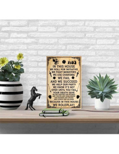 Señal de Metal Cusde Dungeons & Dragons 30x20 cm Decorativa 2