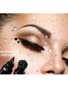 Delineador Líquido Go Ho a Prueba de Agua 2 PCS Corazón y Estrella 2