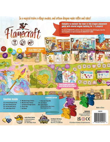Juego de Mesa Flamecraft - Lucky Duck Games, 1-5 Jugadores