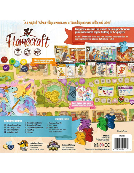 Juego de Mesa Flamecraft - Lucky Duck Games, 1-5 Jugadores