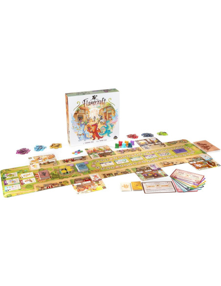Juego de Mesa Flamecraft - Lucky Duck Games, 1-5 Jugadores