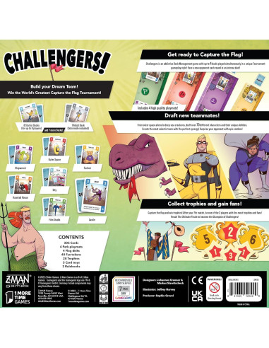 Juego de Cartas Challengers Z-Man Games 1-8 Jugadores
