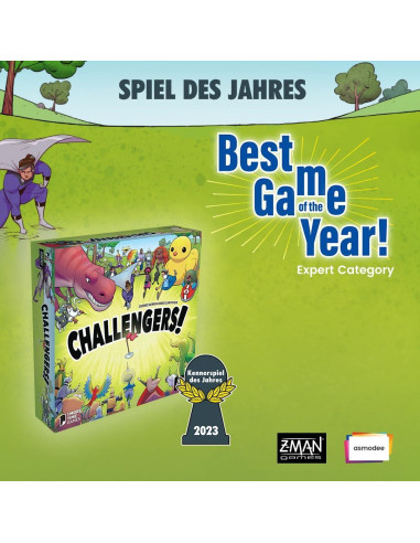 Juego de Cartas Challengers Z-Man Games 1-8 Jugadores