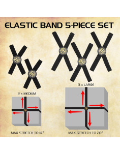 Bandas Elásticas ENHANCE para Juegos de Mesa - 5 Piezas 2