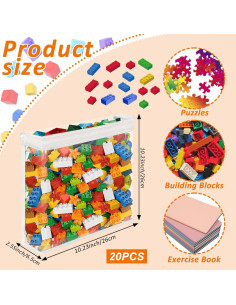 Paquete de 20 Bolsas de Almacenamiento YEXEXINM 30x25cm 2