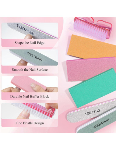 Kit de Manicura IKOCO con Tazón para Remojar Uñas Rosa