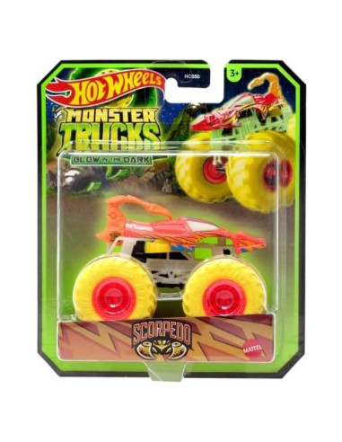 Hot Wheels Monster Trucks Scorpedo Brillo en la Oscuridad 1:64