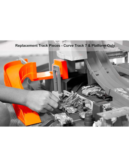 Pista Curva 7 y Plataforma Repuesto Hot Wheels FTB69