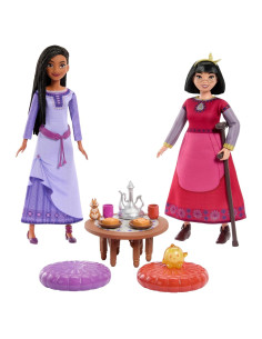 Set de Juego Hora del Té Disney Wish Mattel Asha y Dahlia
