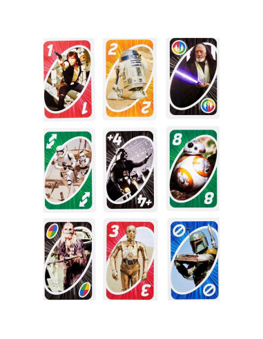 Juego de Cartas UNO Star Wars Mattel 112 Cartas Especial